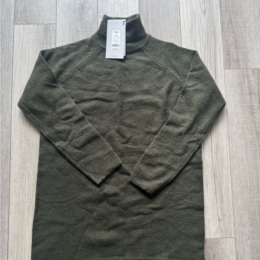Minimum Brand Turtleneck dress - Size Small - Dark Moss